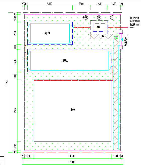 農(nóng)村污水處理設(shè)計(jì)平面